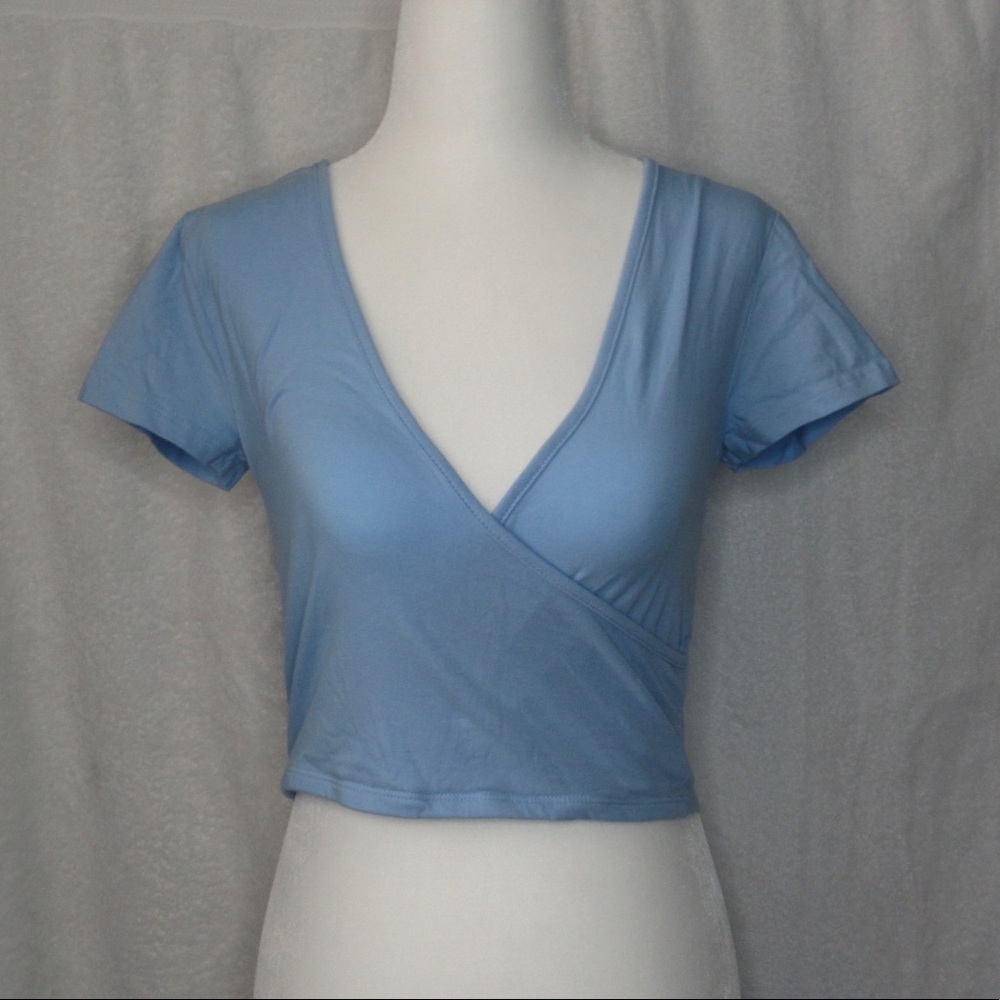 Cropped Wrap Top